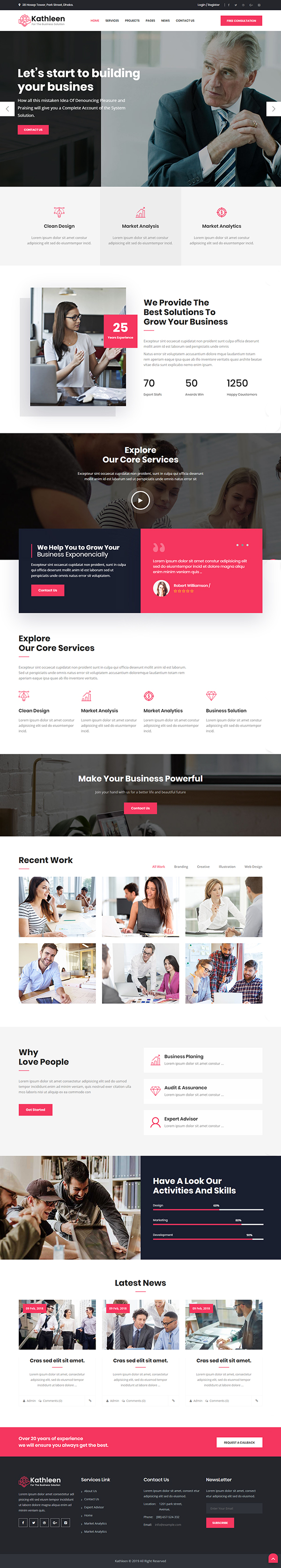 Kathleen - Business Consulting WordPress Theme