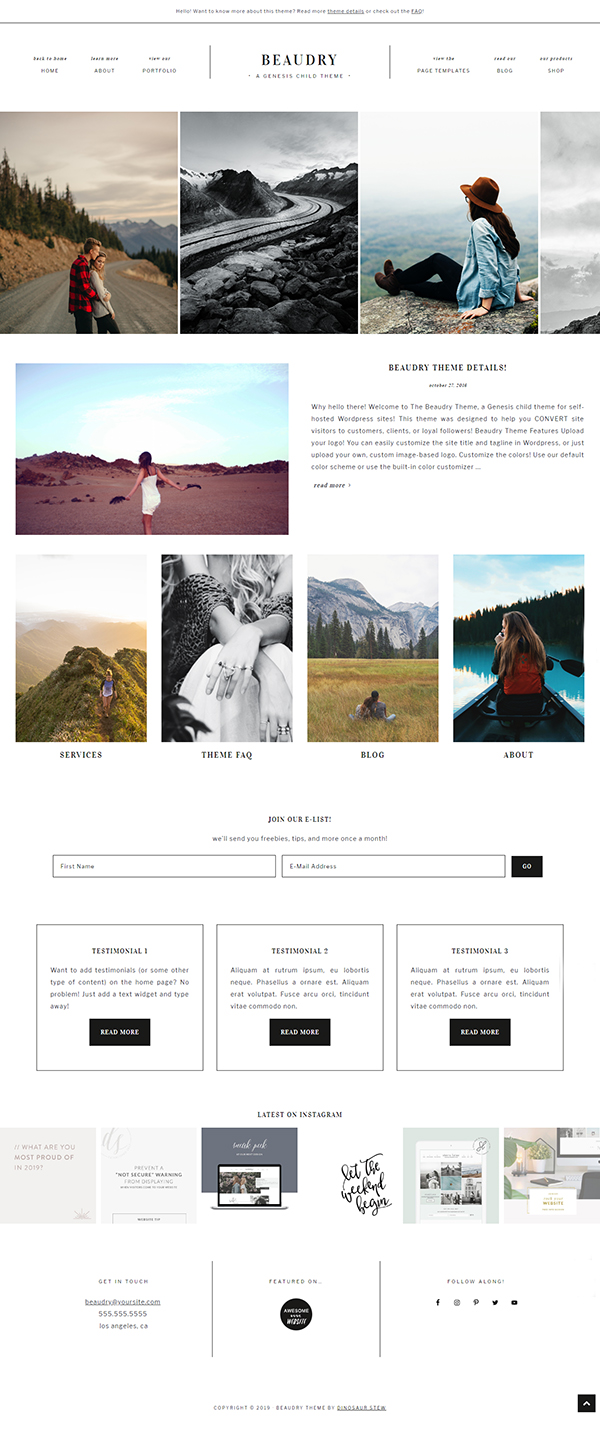 Beaudry WordPress Theme