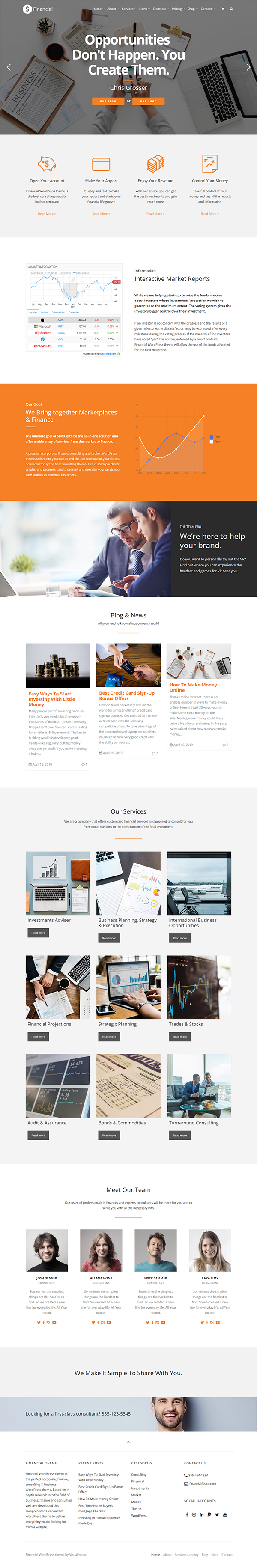 Financial WordPress Theme