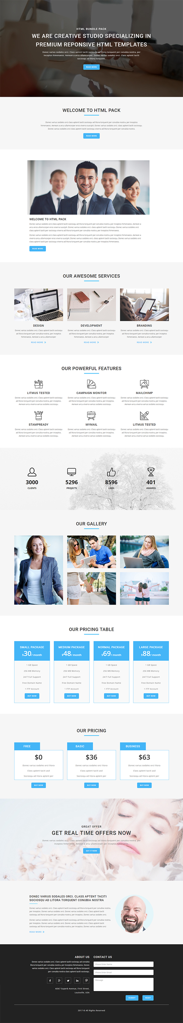 Evangeline -Responsive HTML Template