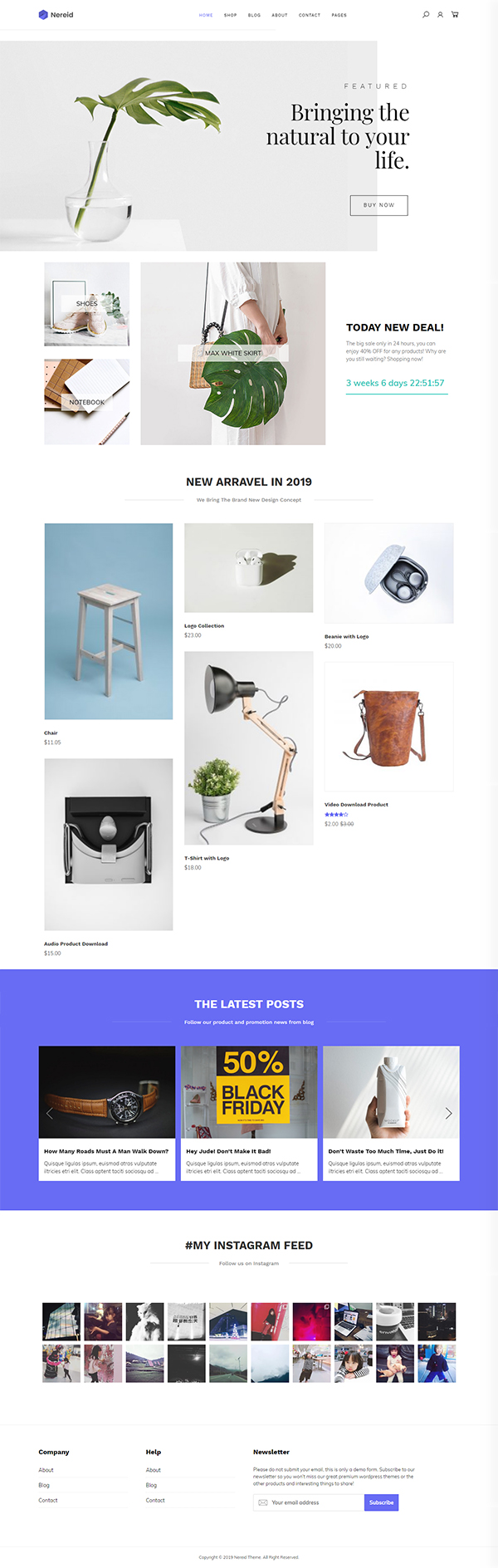 Nereid - Clean WooCommerce Theme