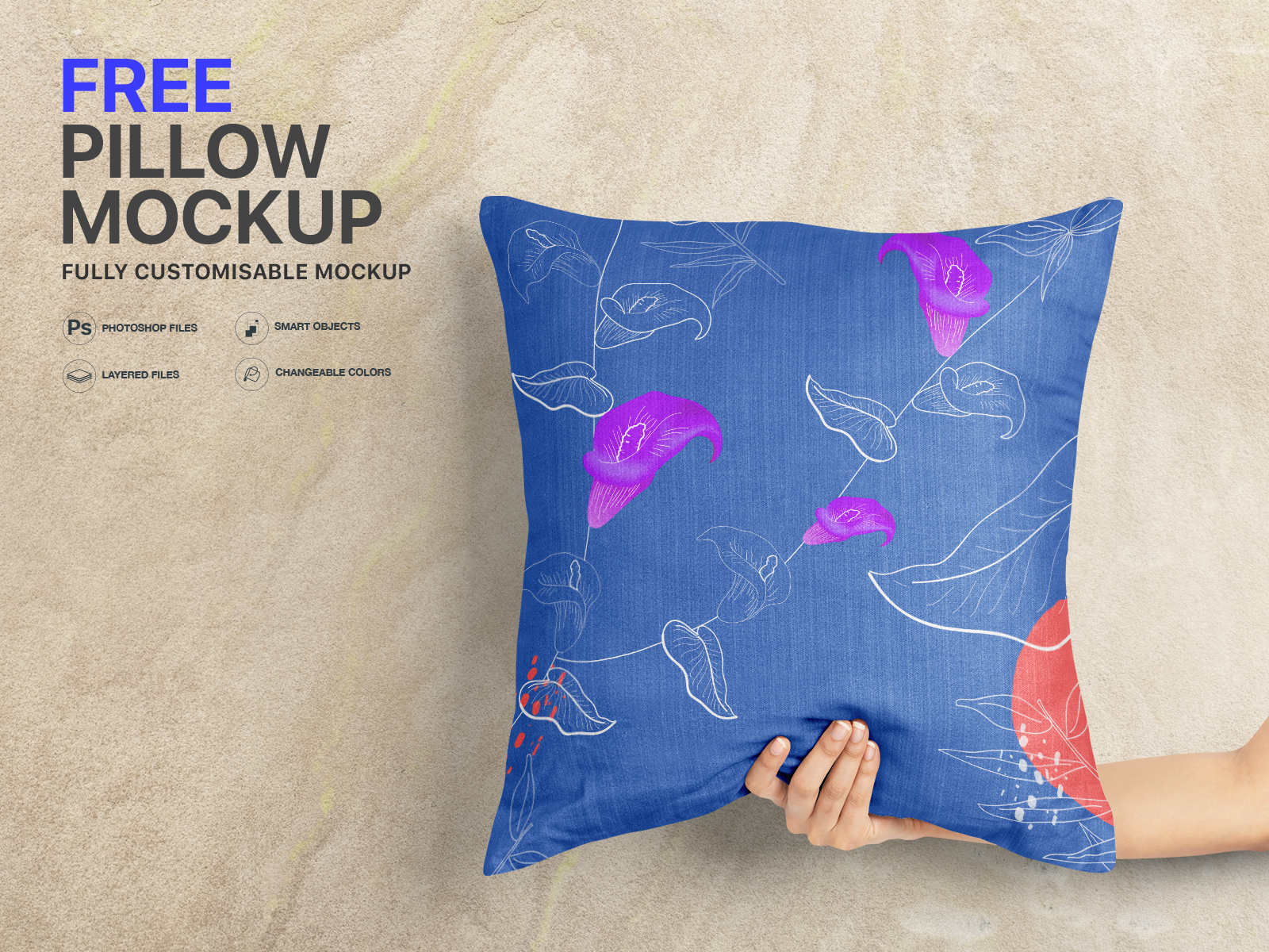 Free Pillow Mockup