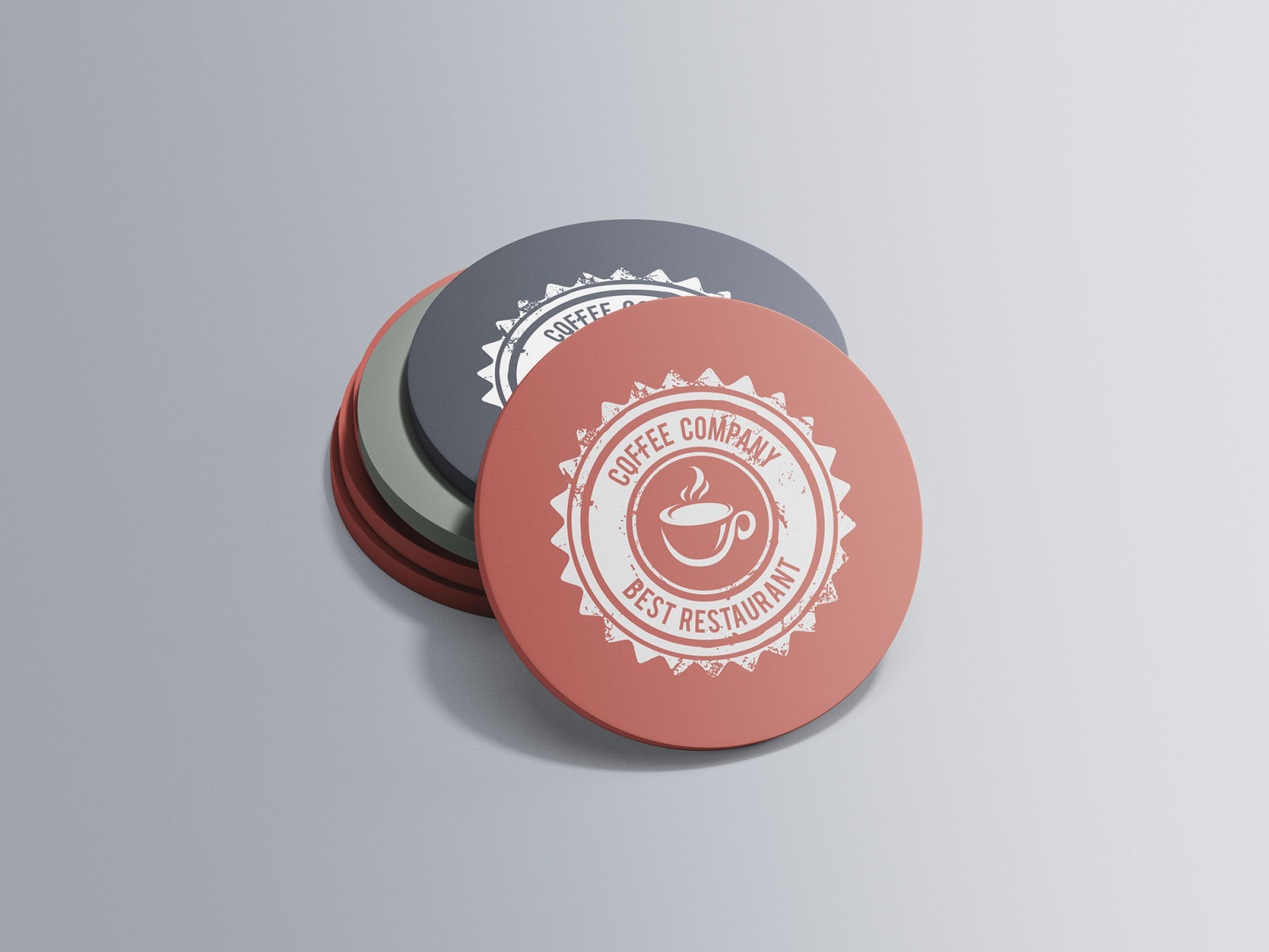 Free Coaster Mockup