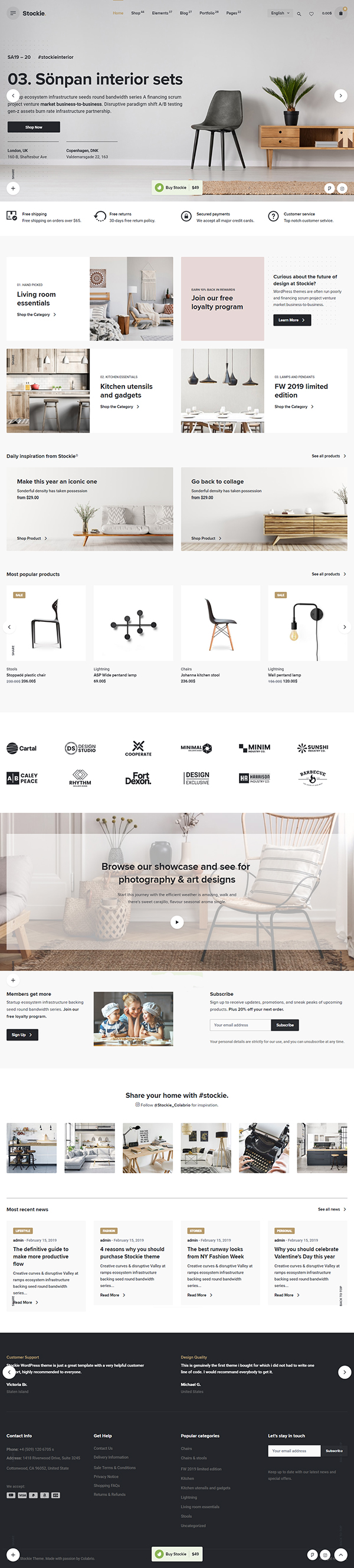 Stockie - Multi-purpose Creative WooCommerce Theme