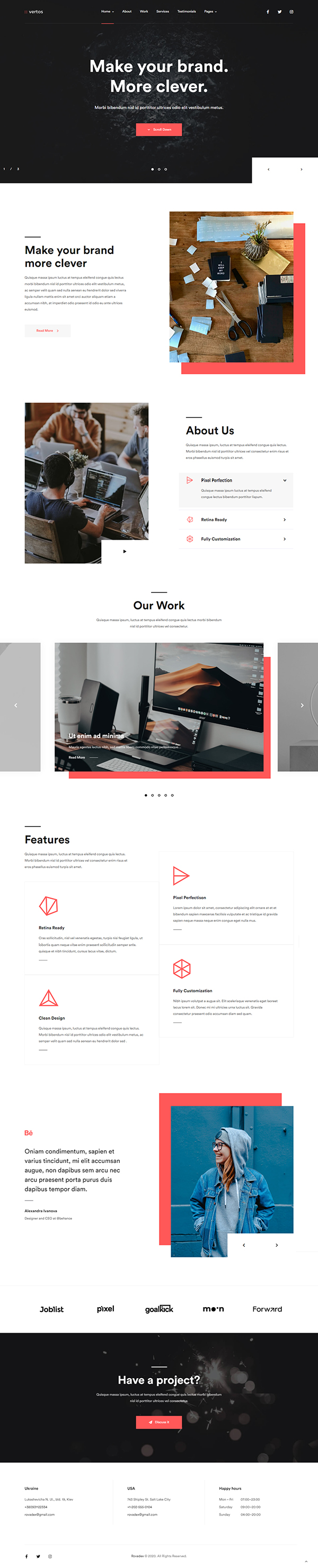 Vertos | Digital & Marketing Agency WordPress Theme