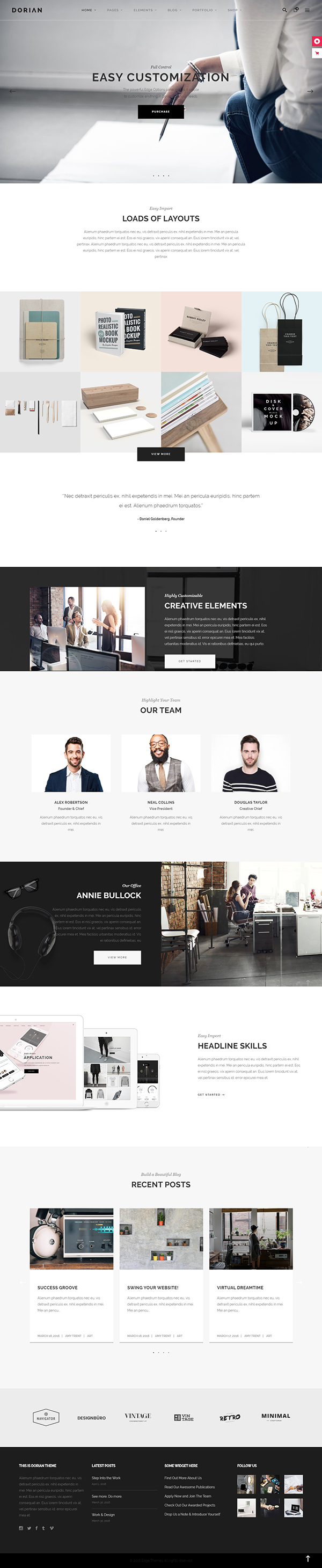 Dorian - Refined Multi-Concept WordPress Theme