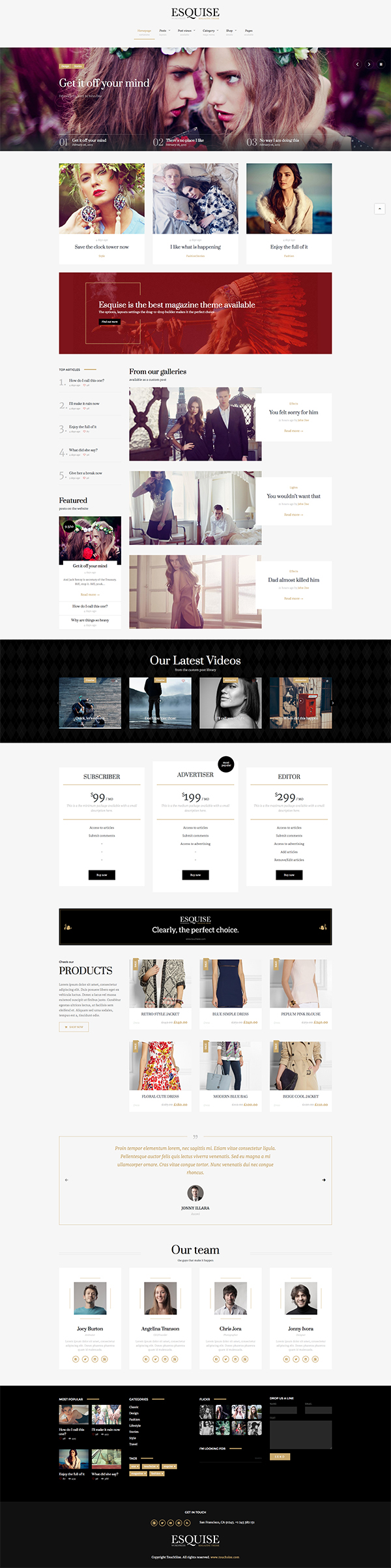 Esquise - Magazine WordPress Theme