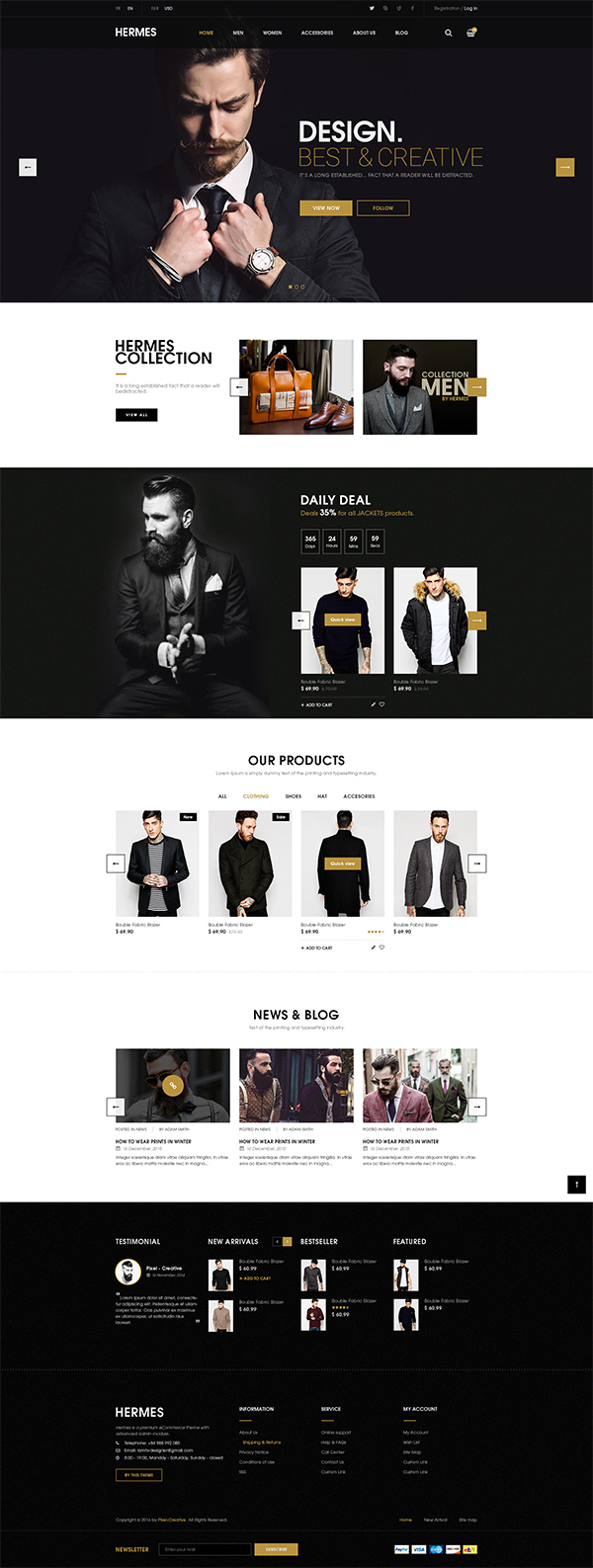 Hermes - Multi-Purpose Premium Responsive WordPress Theme