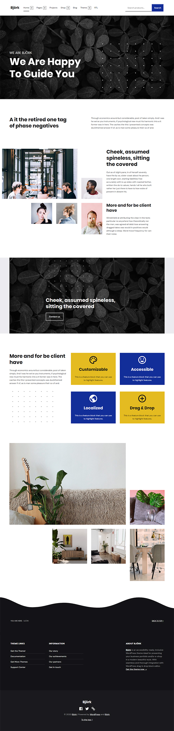 Björk - Accessible Portfolio WordPress Theme