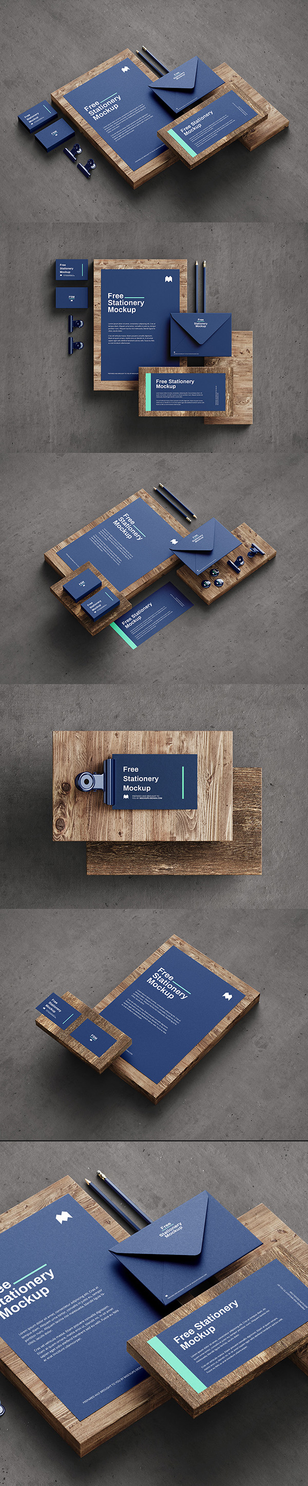 Free Stationery Mockup 2021