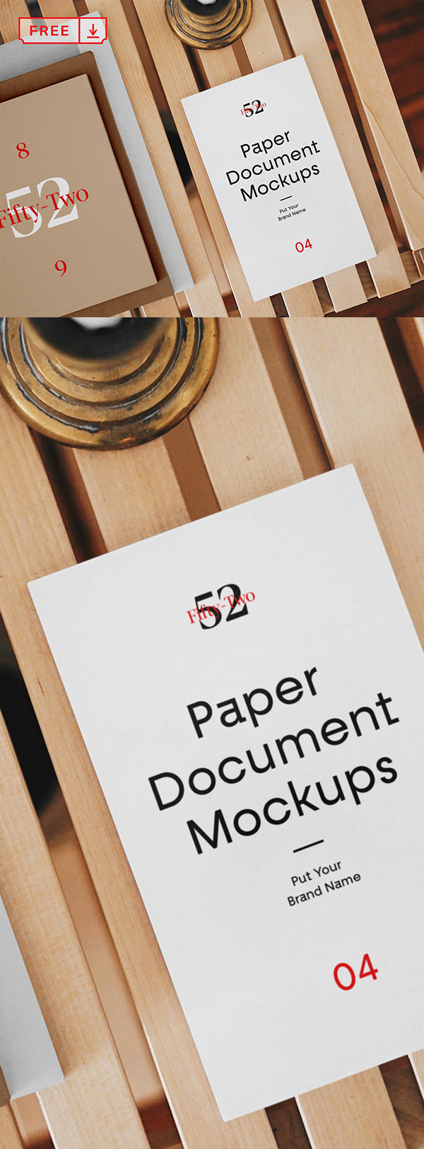 Free Paper Document Mockups