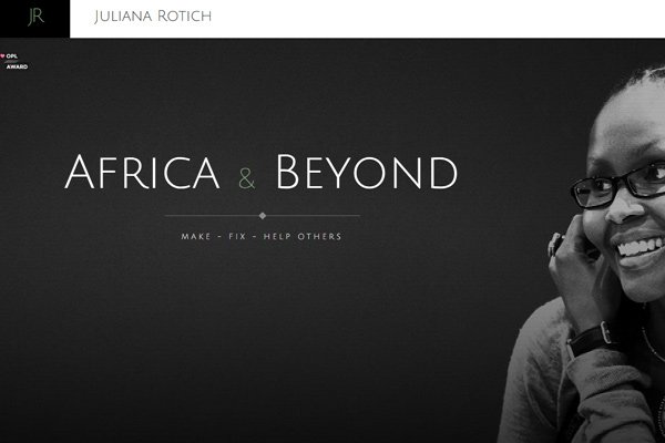 dark website layout juliana rotich