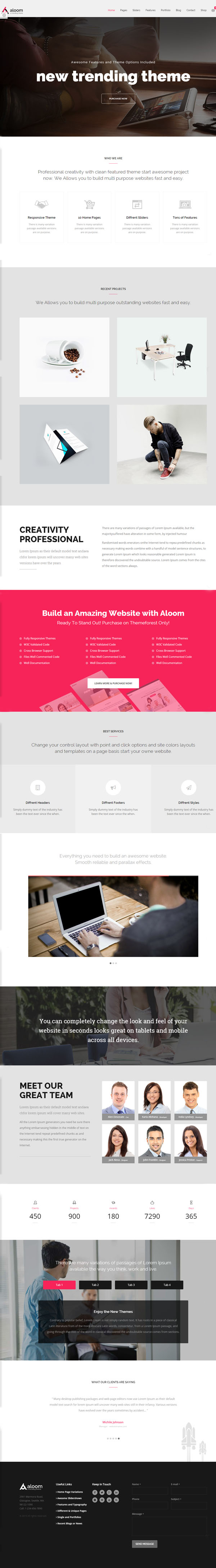 Aloom - Responsive MultiPurpose WordPress Theme