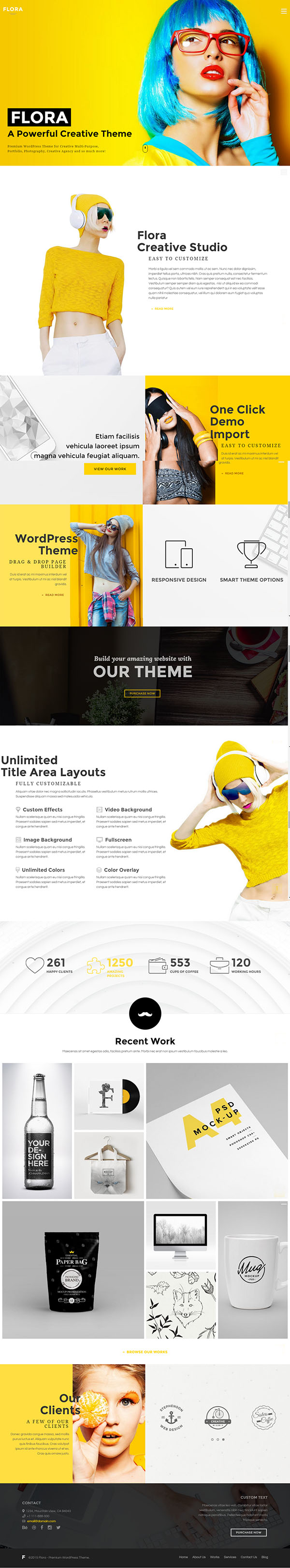 Flora - Responsive Creative WordPress Theme