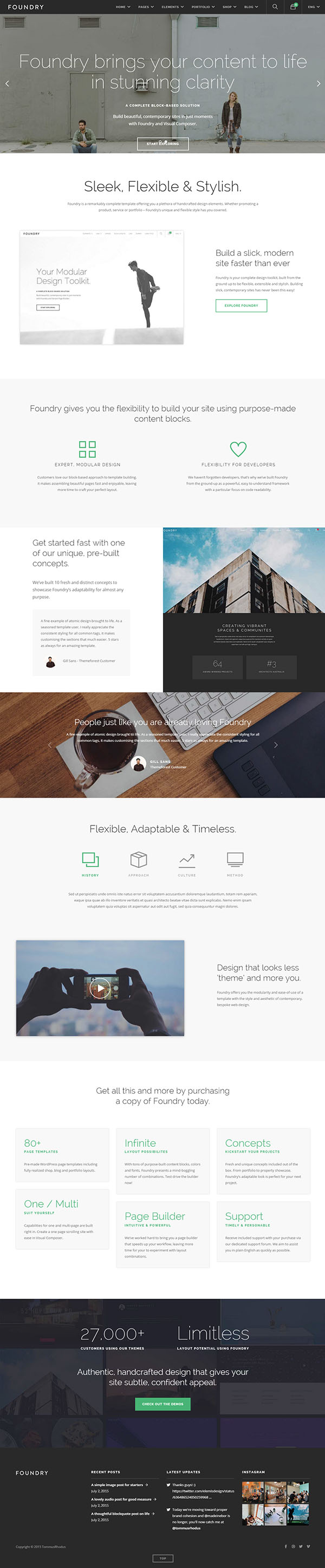 Foundry - Multipurpose, Multi-Concept WP Theme