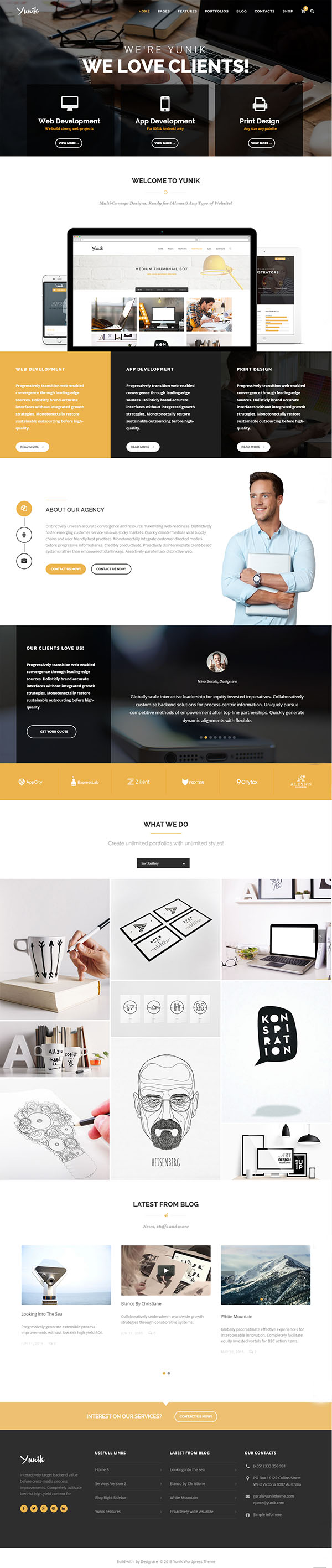 Yunik - Ultimate Multi-Concept WordPress Theme