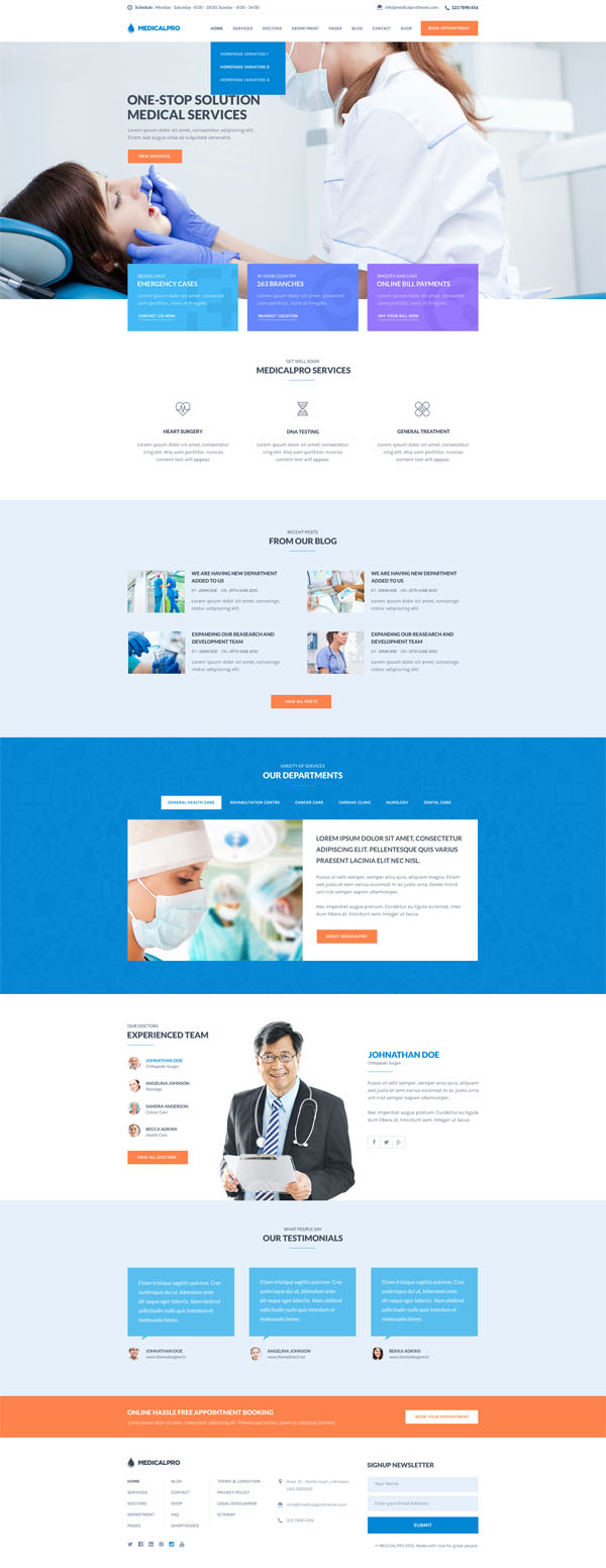 MedicalPRO - Health and Medical HTML Template