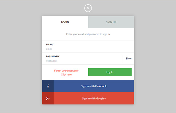 Free HTML5 And CSS3 Login, SignUp Forms