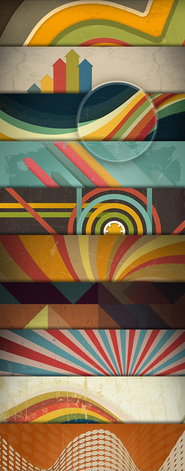 Free PSD Retro Backgrounds