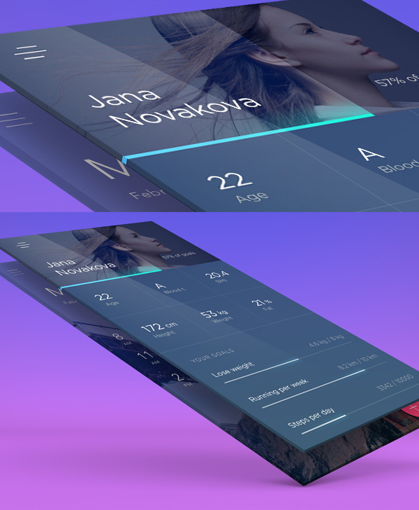 Free App Presentation PSD Screens Design