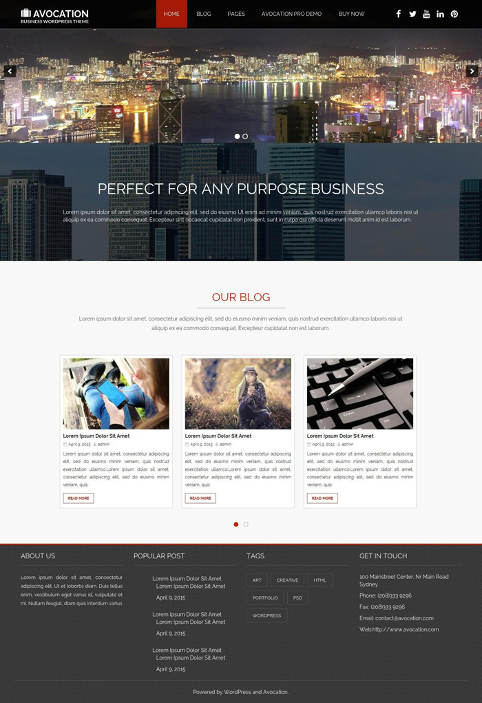 5-avocation-free-wordpress-theme