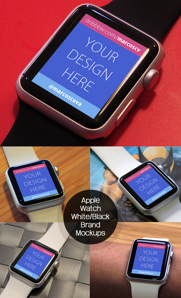 Free Apple Watch Mockups PSD