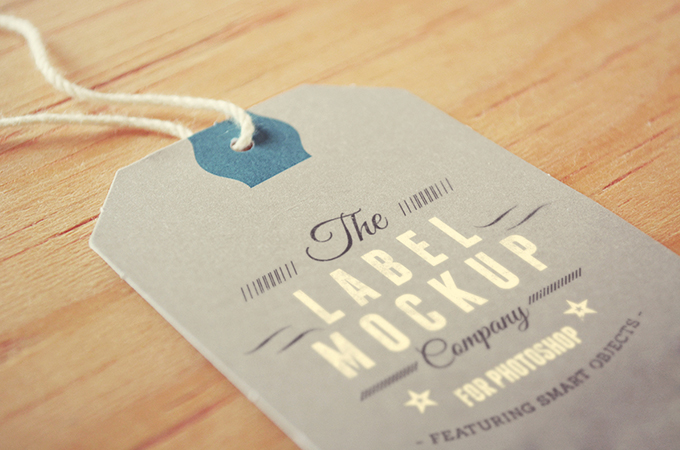 Free Label Tag MockUp PSD