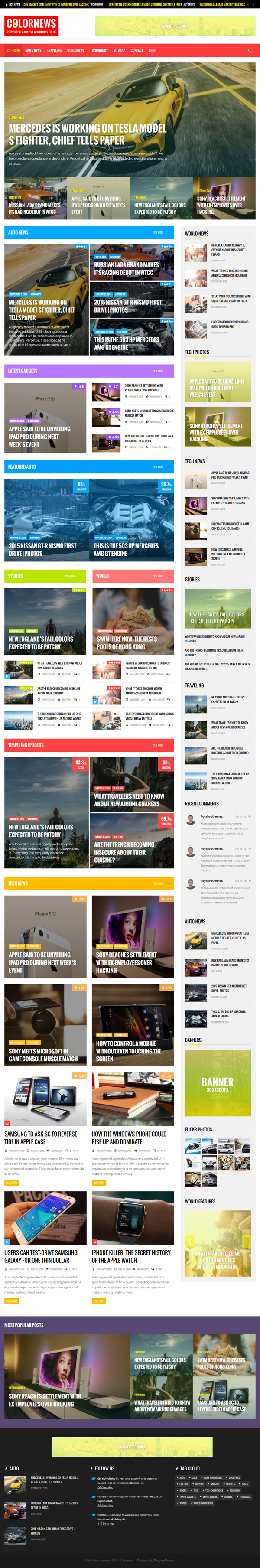 ColorNews - News/Magazine WordPress Theme