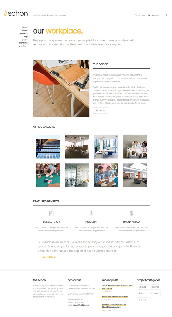 Schon - Modern and Business WordPress Theme