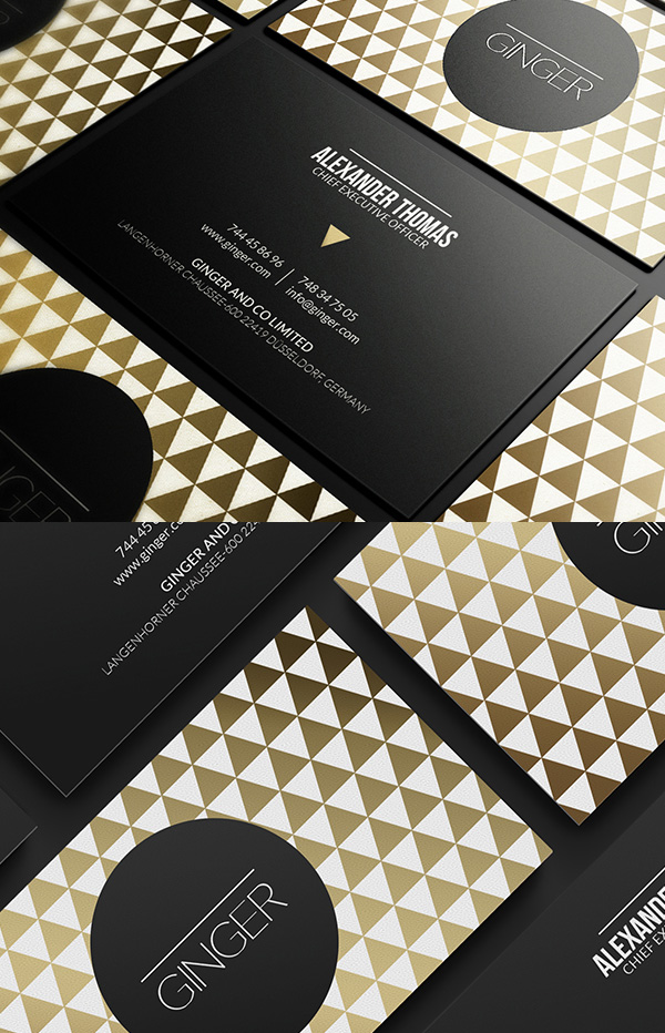 Premium Gold Business Card