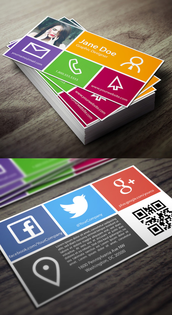 Metro Business Card Template