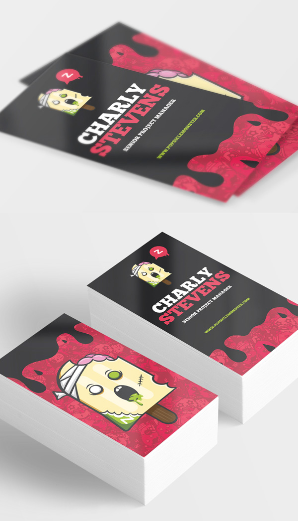 Zombie Popsicle Monster BusinessCard