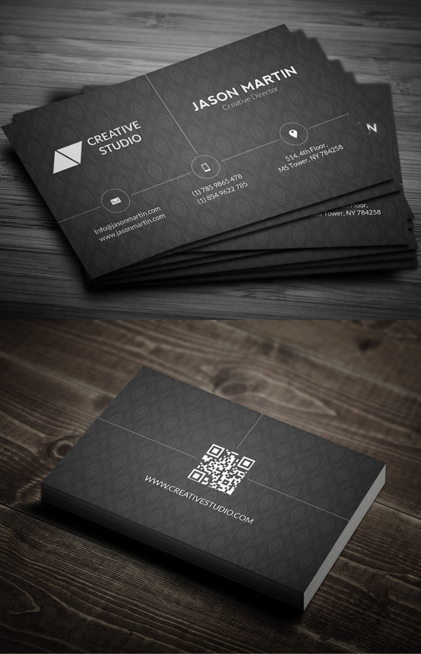 Corporate Dark Business Card