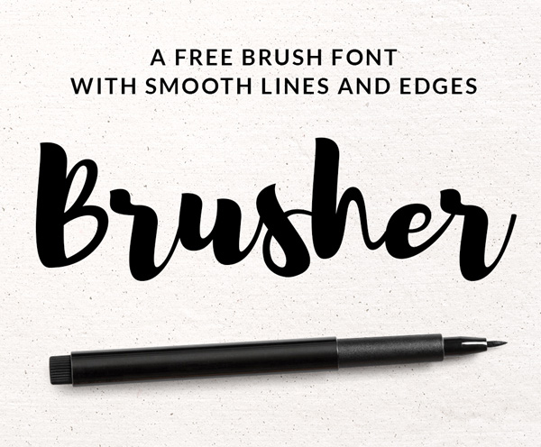 Brusher Font