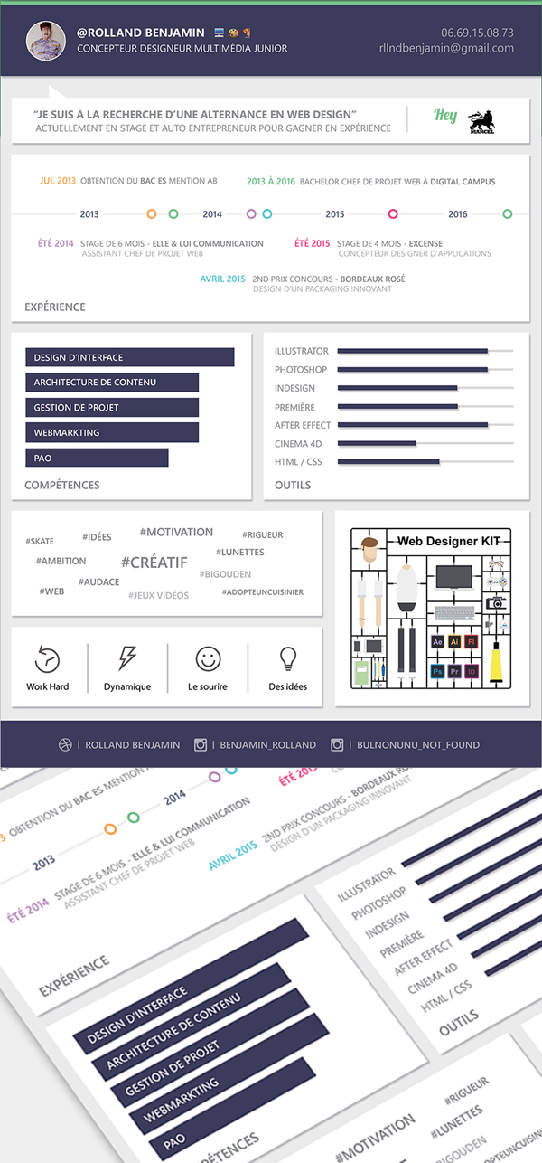 Free Material Design Resume Template