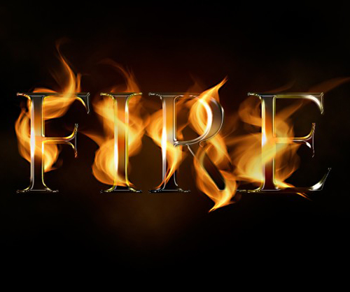 Realistic Fire Text Effect In Photoshop