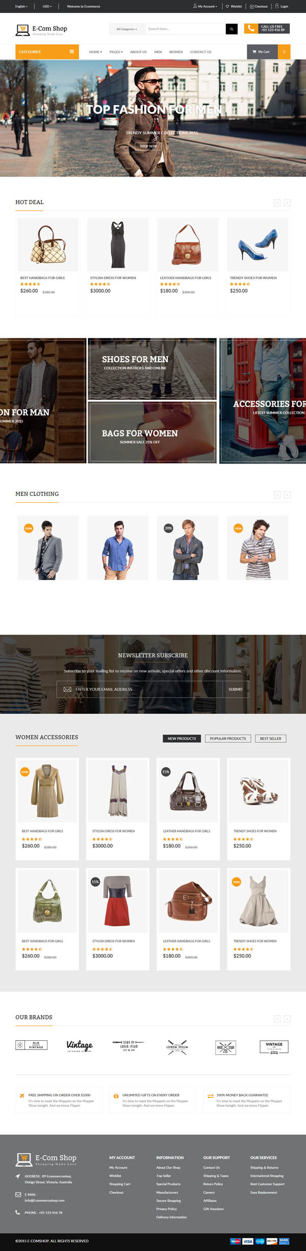 Ecom - Responsive eCommerce HTML Template