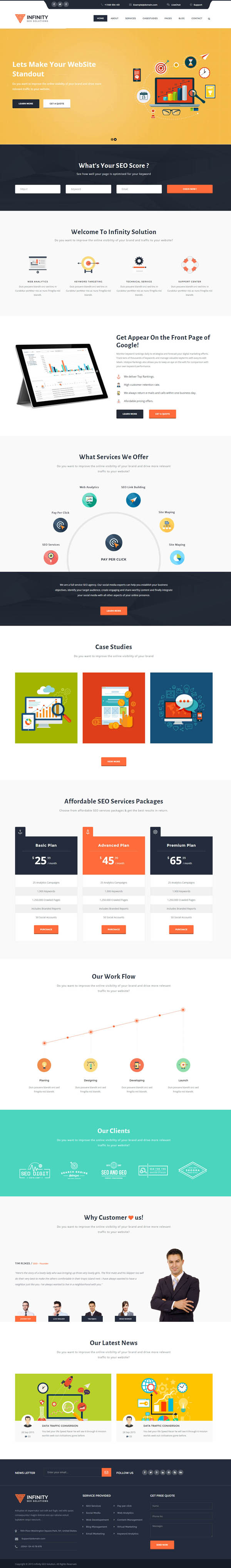 Infinity : Responsive SEO Company HTML Template