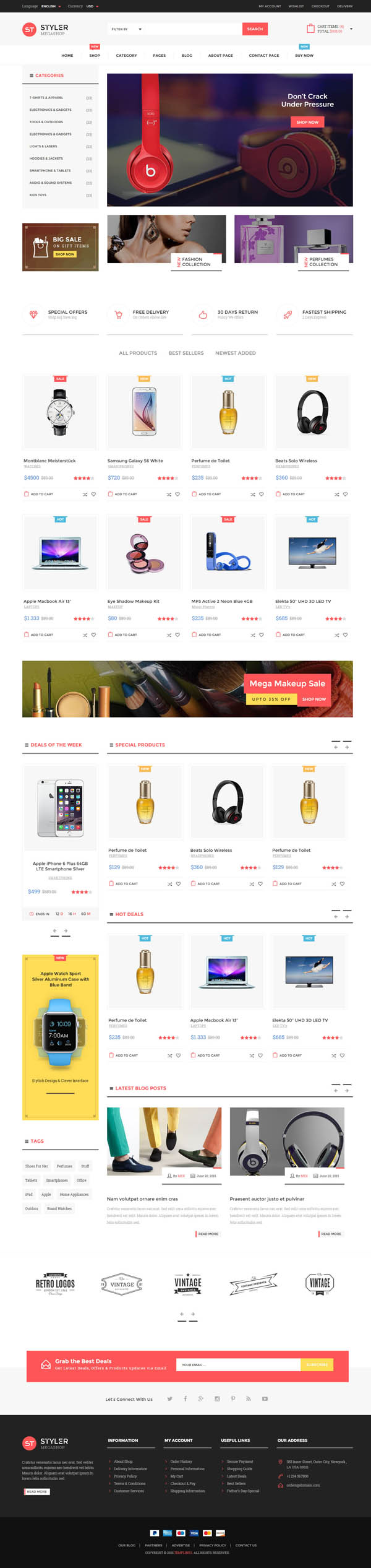 Styler Mega Shop - HTML Template