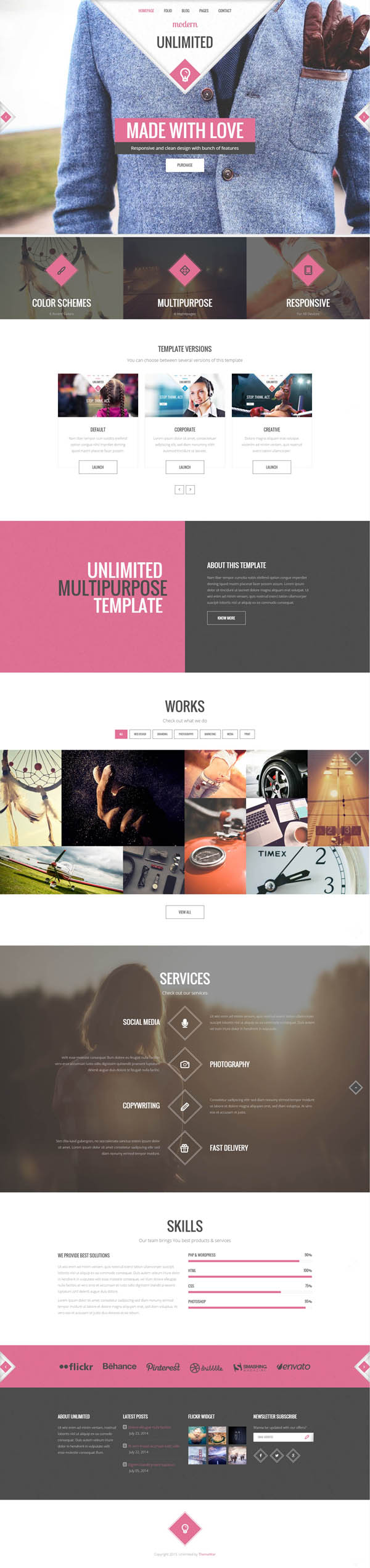 Unlimited - Responsive Multipurpose HTML5 Template