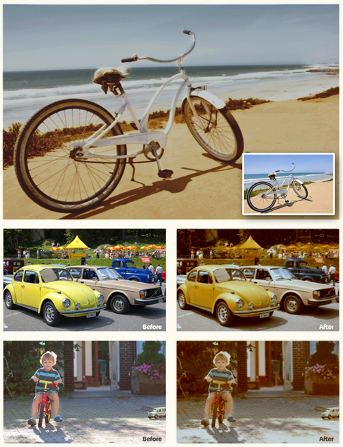 Free Retro Polaroid Effect Photoshop Actions