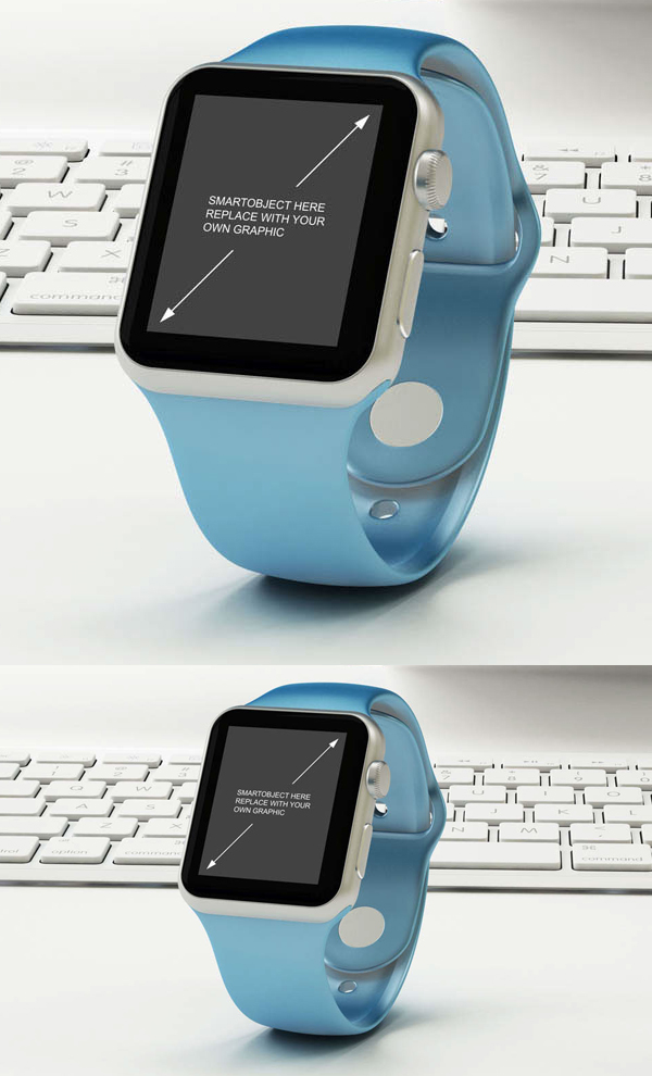 Free Apple Watch Mock-up in PSD