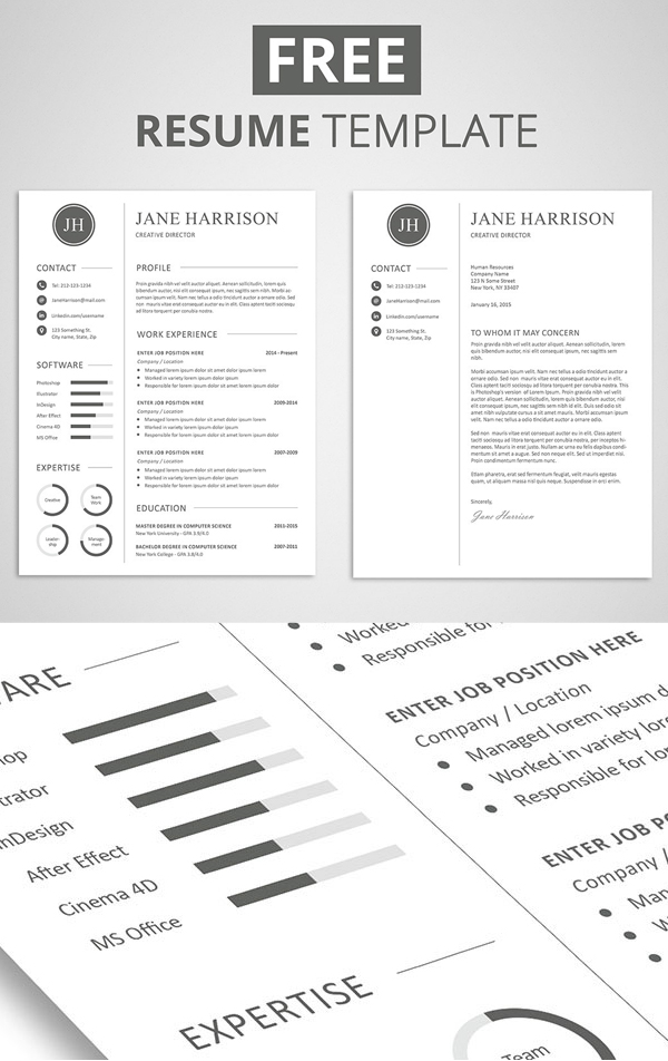 Free Resume Template and Cover Letter