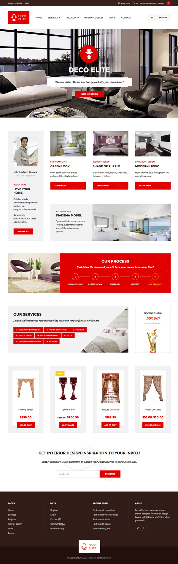 Deco Elite - Interior Design eCommerce WordPress Theme