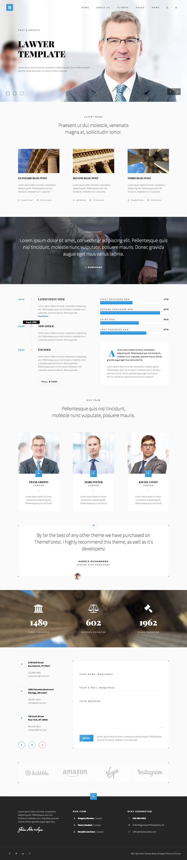 Rely - Lawyers WordPress Theme