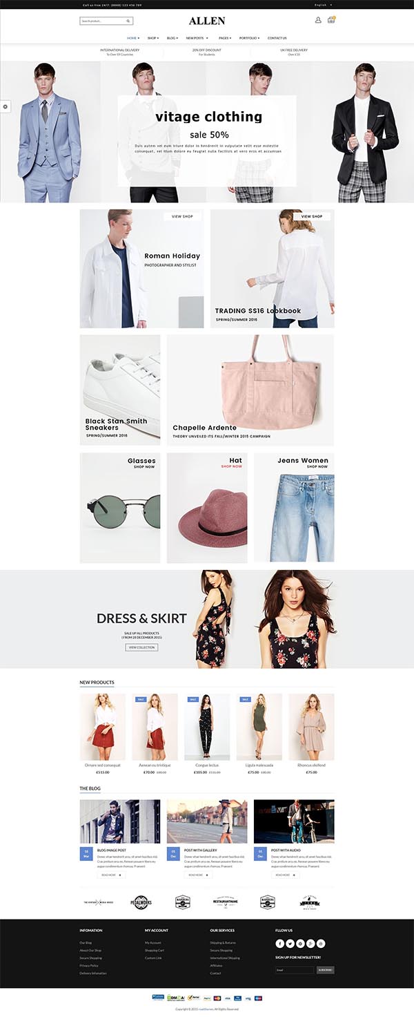 Allen – Multipurpose Responsive WooCommerce Theme