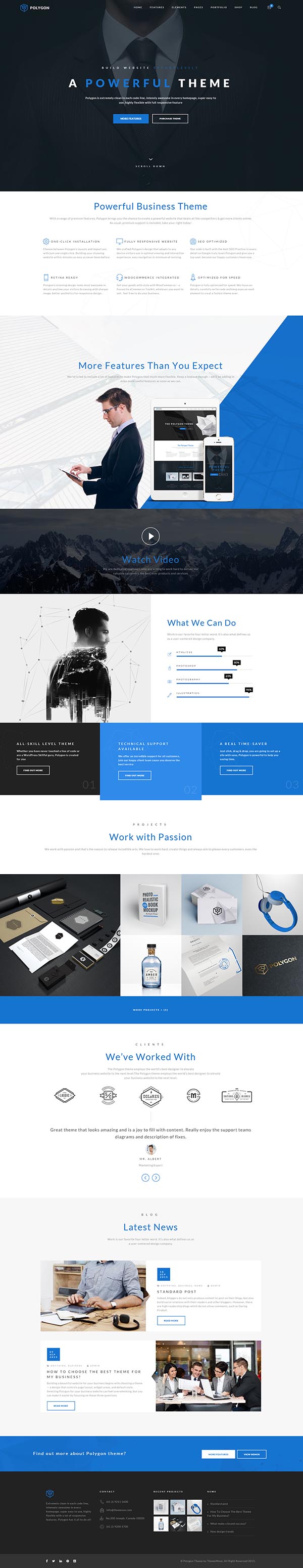 Polygon – A Powerful Multipurpose WP Theme