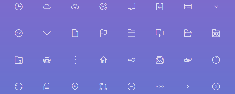 twig Simple Open-Source Lineart Iconset