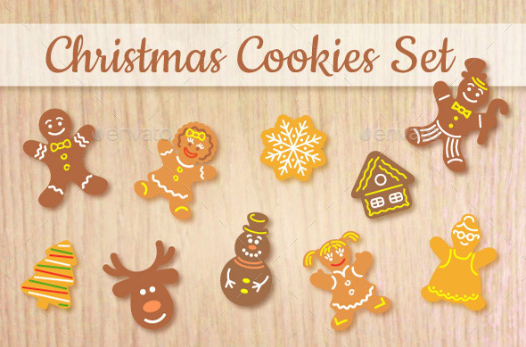 Christmas-Cookies-Flat-Icons-Set