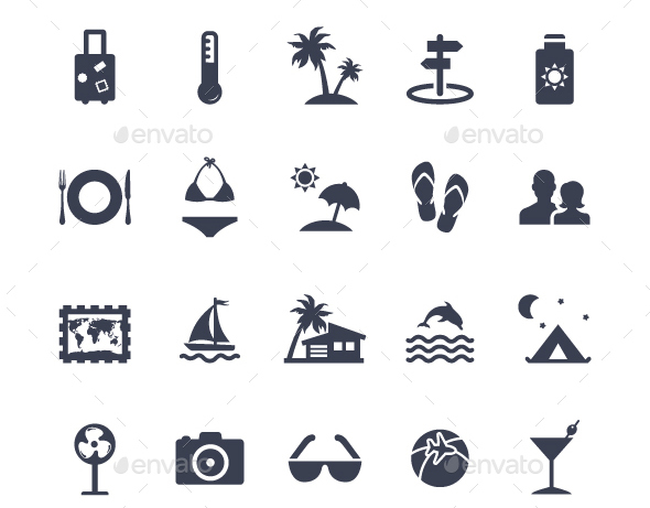 Summer-Holidays-Icons